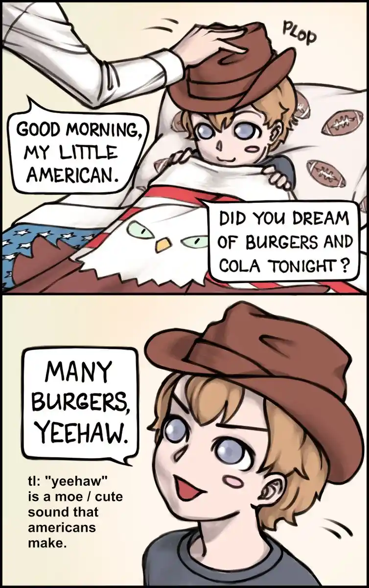A two-panel comic shows a person in a cowboy hat being gently woken up by a hand placing the hat on their head. The waking…