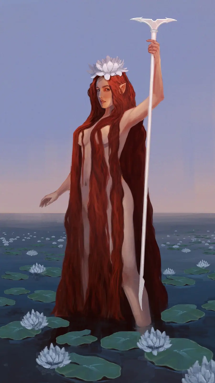 So This is What the Lady of the Lake Looks Like! (Art by Nekalex)