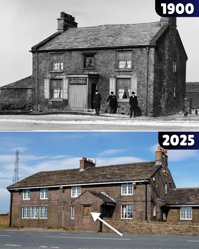 A Glimpse into History: The Cat and Fiddle Inn Then and Now