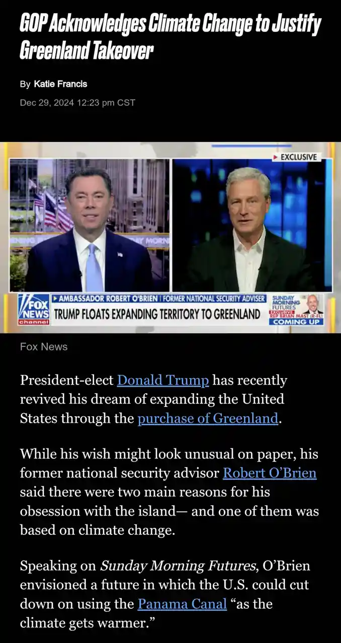 A Fox News article screenshot shows a split-screen interview with Ambassador Robert O'Brien and a host, with a headline…