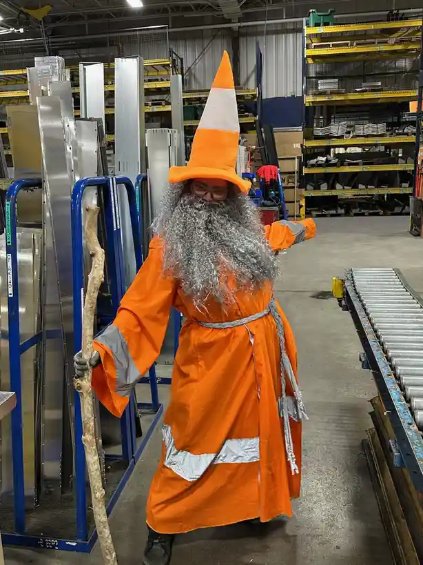 Feeling Under the Weather? Check Out This Hilarious Traffic Cone Wizard!