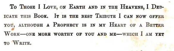 A Heartfelt Book Dedication from 170 Years Ago