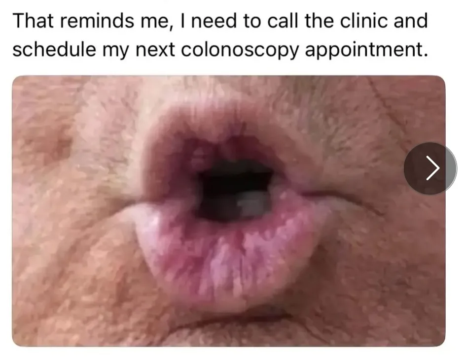 A close-up photo shows an elderly person's mouth with lips slightly parted, revealing a dark, cylindrical object inside that…