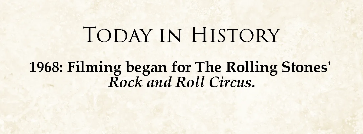 The image displays a beige, textured background resembling aged parchment with black serif text. The top line reads 'TODAY…