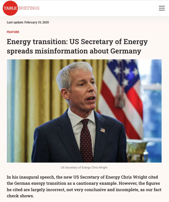 Unveiling the Truth: US Administration's Claims on Germany's Energy Transition
