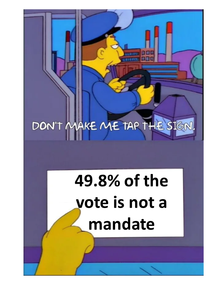 The image is a two-panel meme featuring a character from The Simpsons. In the top panel, a man in a blue uniform is driving…