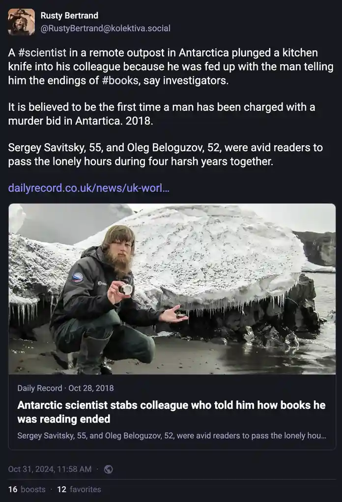 A Scientist's Extreme Reaction to Spoilers in Antarctica