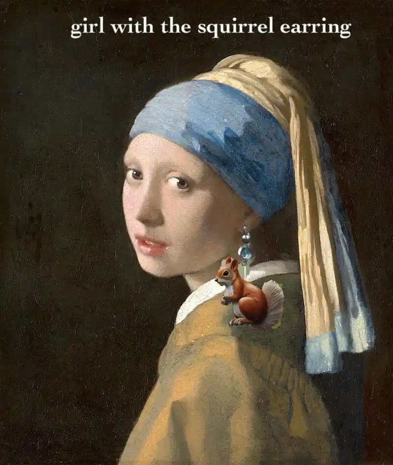 The Girl Rocking a Squirrel Earring