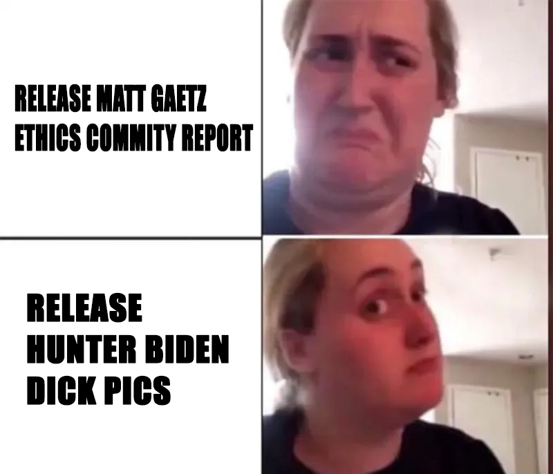 A two-panel meme featuring the same woman with a disgusted, wrinkled face in the top panel and a shocked, wide-eyed…