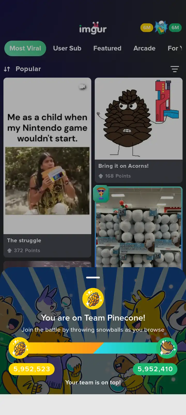 The image shows a screenshot of the Imgur website with a 'Most Viral' section displaying various memes. The bottom of the…