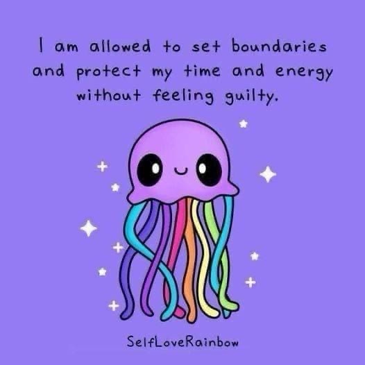 A cute, cartoon-style purple jellyfish with rainbow-colored tentacles floats against a solid purple background decorated…