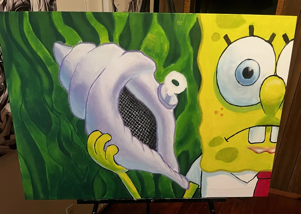 All hail the magic conch! Check out my latest painting, I appreciate your support!