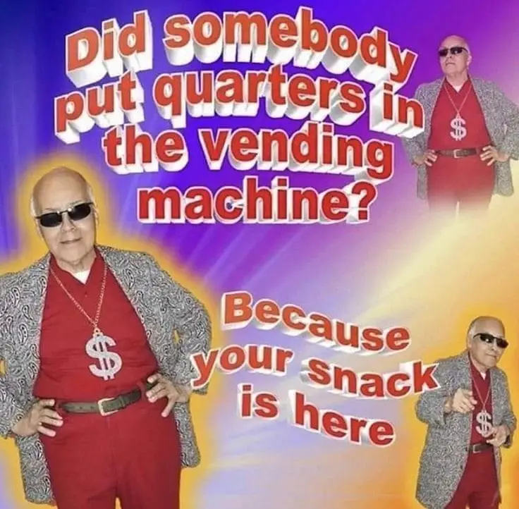 The image features a bald man wearing sunglasses, a red outfit, and a dollar sign necklace, posing confidently in three…
