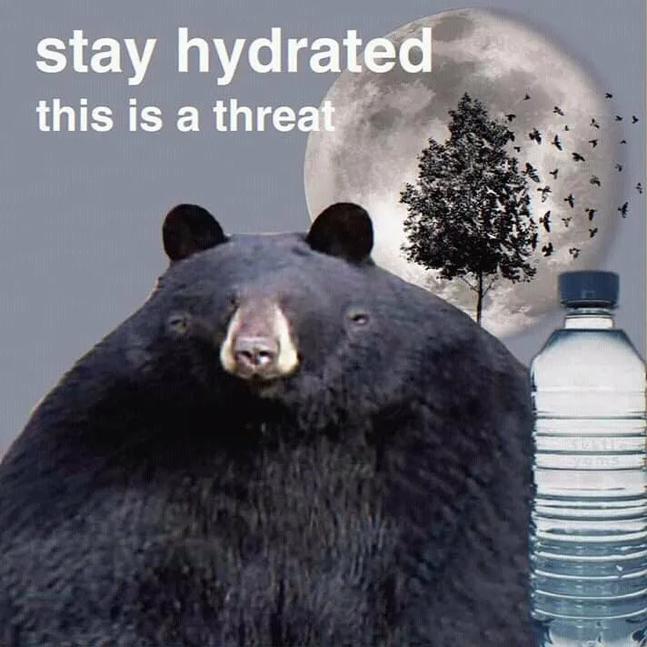 Don't forget to drink your water!