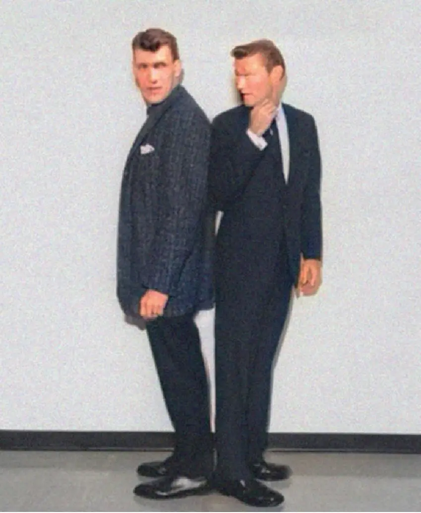 A Classic Moment: Chuck Connors and Ted Cassidy in 1964