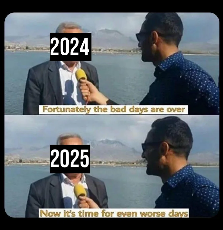 Two-panel image shows a man in a suit being interviewed by a reporter holding a yellow microphone. In the top panel, text…