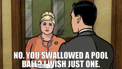Pam from 'Archer' is facing a serious dilemma.