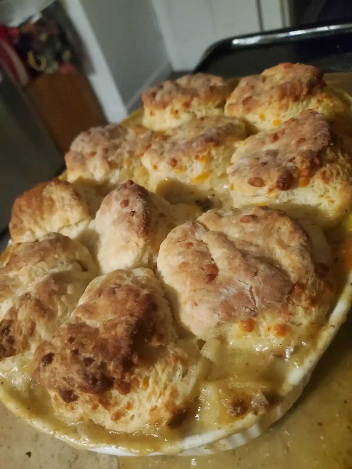 Delicious Chicken Pot Pie with Biscuits
