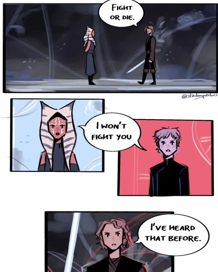 A Collection of Star Wars Memorabilia: Focus on Ahsoka, Anakin, and Obi-Wan