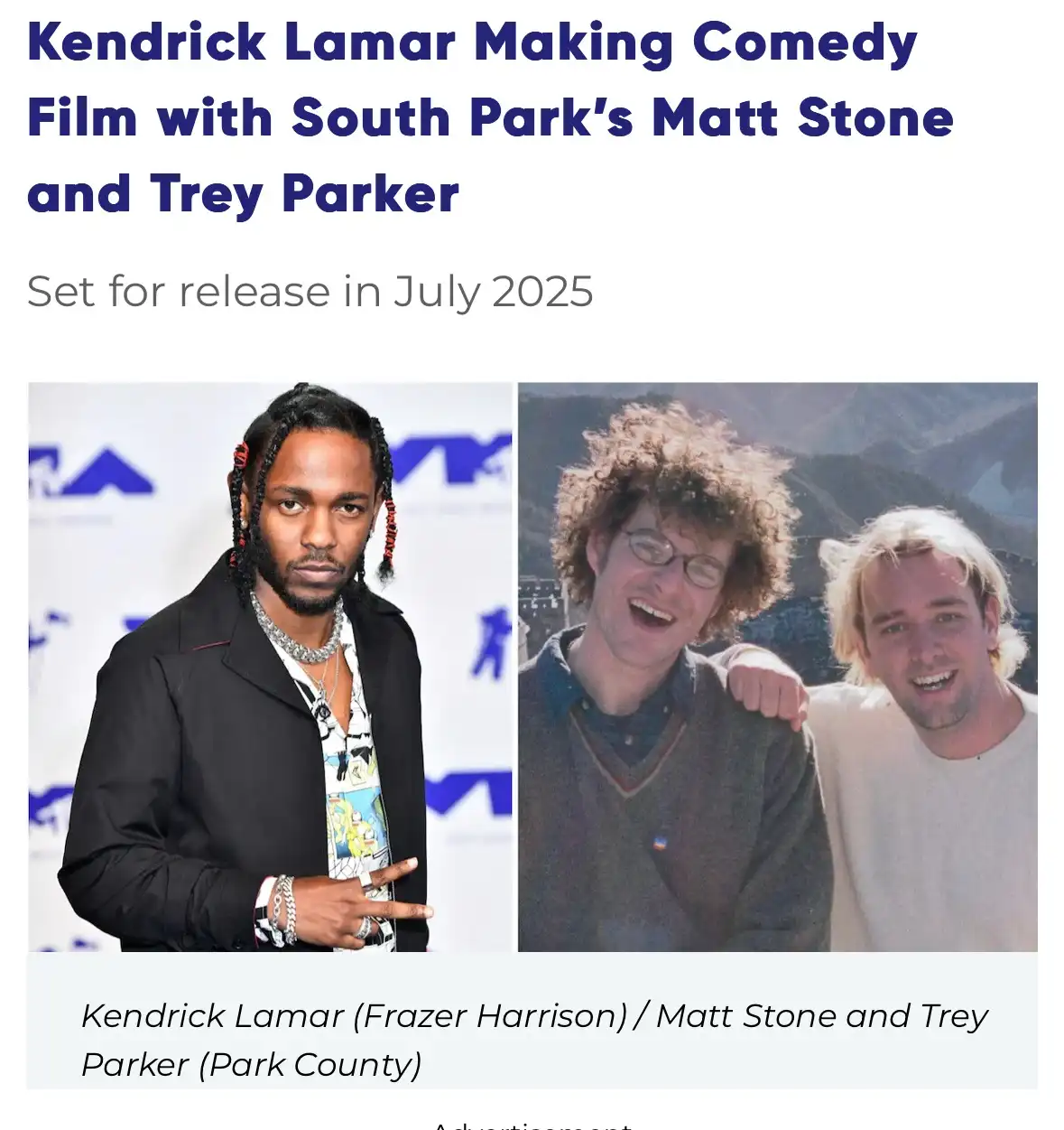 The image displays a meme format with two side-by-side photos: one of Kendrick Lamar posing formally at an event, and…