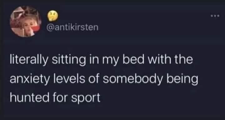 A screenshot of a tweet from user @antikirsten, featuring a profile picture of a person with a confused or overwhelmed…