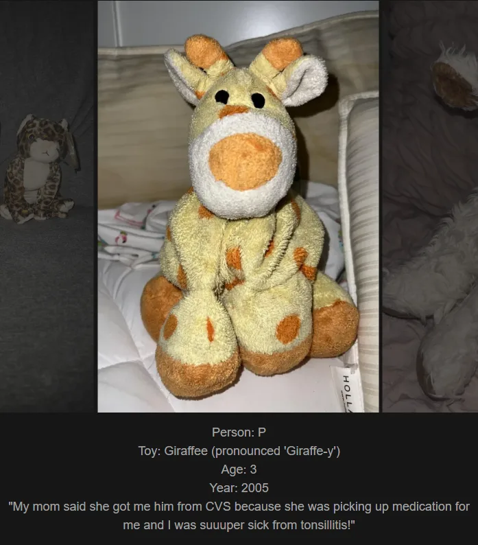 A collage of three images featuring stuffed animals: a leopard plush on the left, a central image of a yellow and orange…