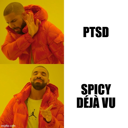 The image is a two-panel meme featuring Drake. In the top panel, he looks distressed with his hand over his ear. In the…