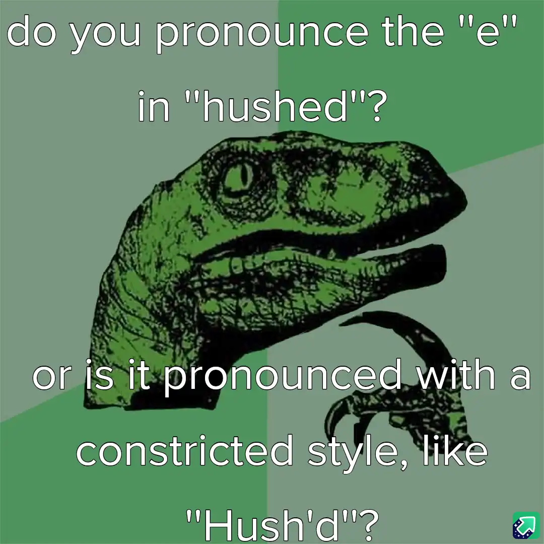 The image features the iconic green 'Philosoraptor' dinosaur meme template, with overlaid white text asking whether the 'e'…