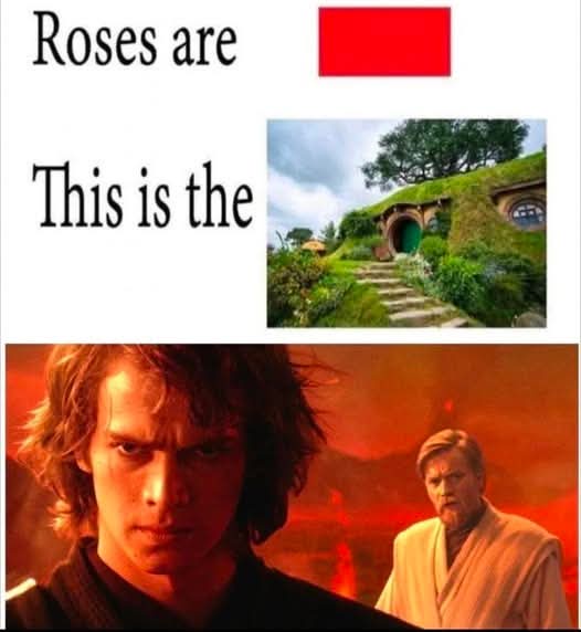 The image is a meme template with text 'Roses are' above a red rectangle, followed by 'This is the' above a picture of a…