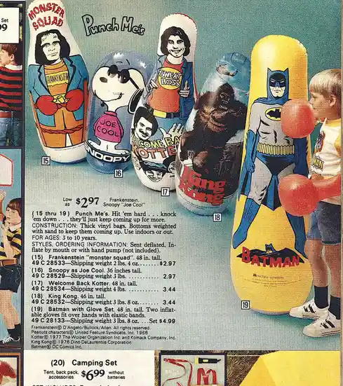 Blast from the Past: 1977 Sears Wishbook Catalog Featuring Punch Me Toys