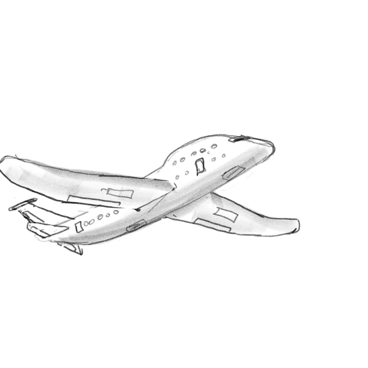 Majestic Passenger Plane Soaring Through the Skies