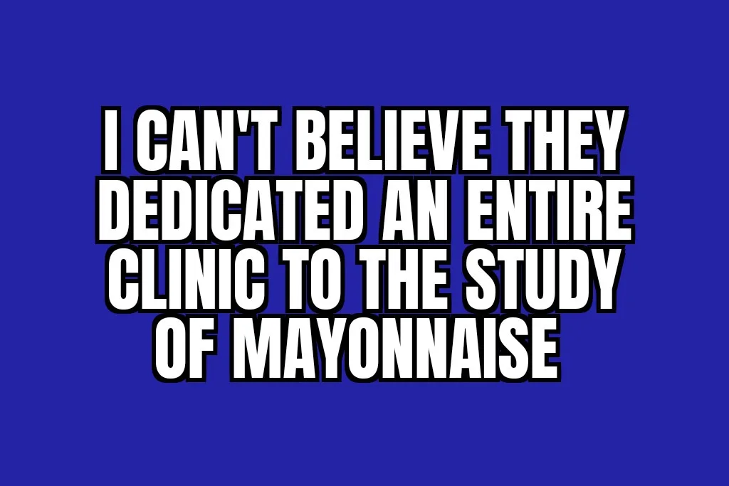 A solid blue background features bold, white, blocky text with a black outline that reads 'I CAN'T BELIEVE THEY DEDICATED AN…
