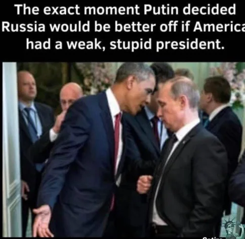 Two men in suits, one with gray hair and the other with a bald head, are leaning in close to each other, appearing to…