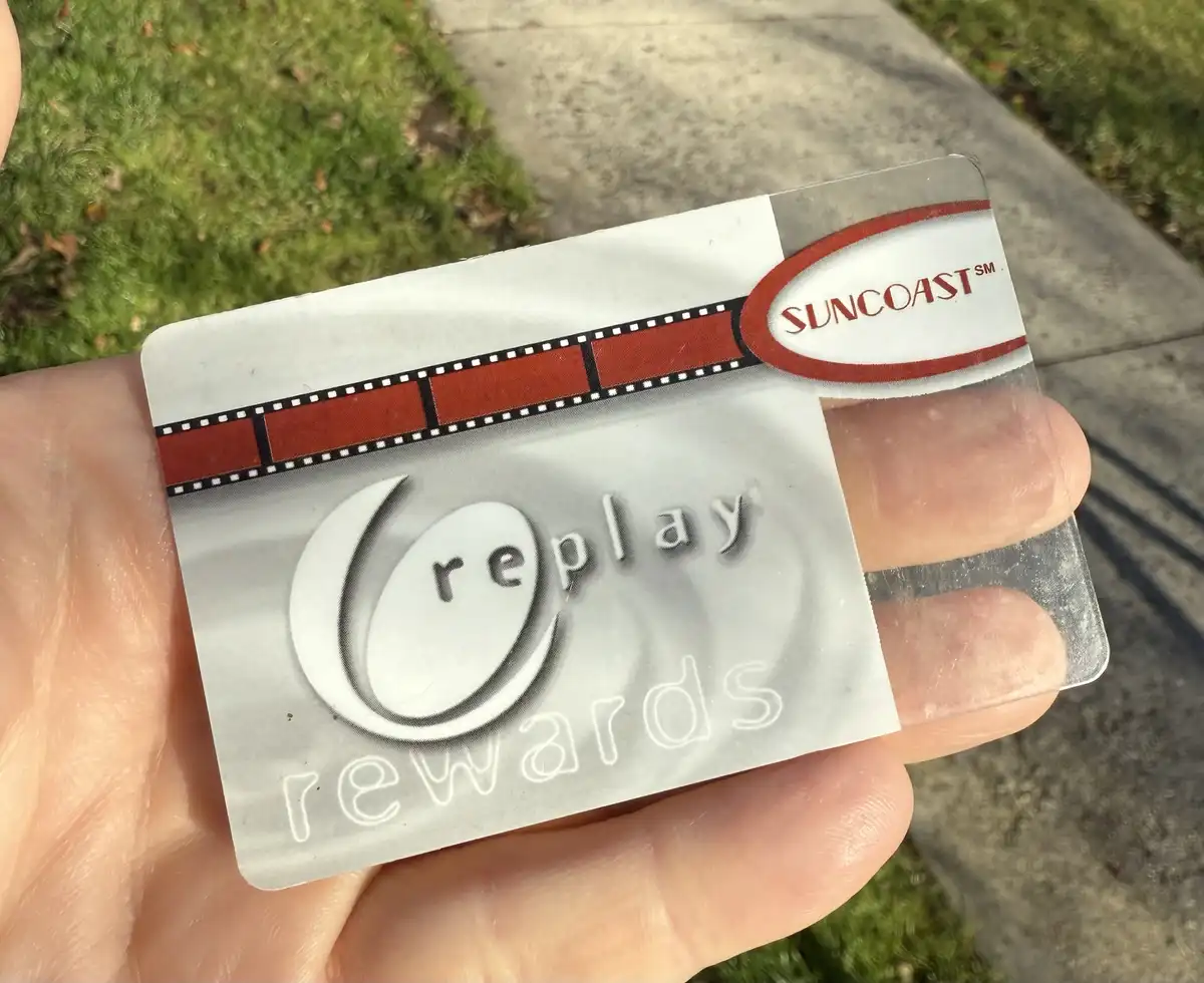 Rediscovering Our Nostalgic Suncoast Video Reward Card and the Memories It Holds!