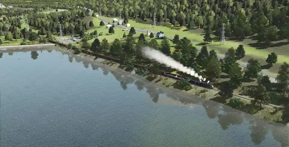 Steam Rising Over the Lake: A Late October Scene from 2021