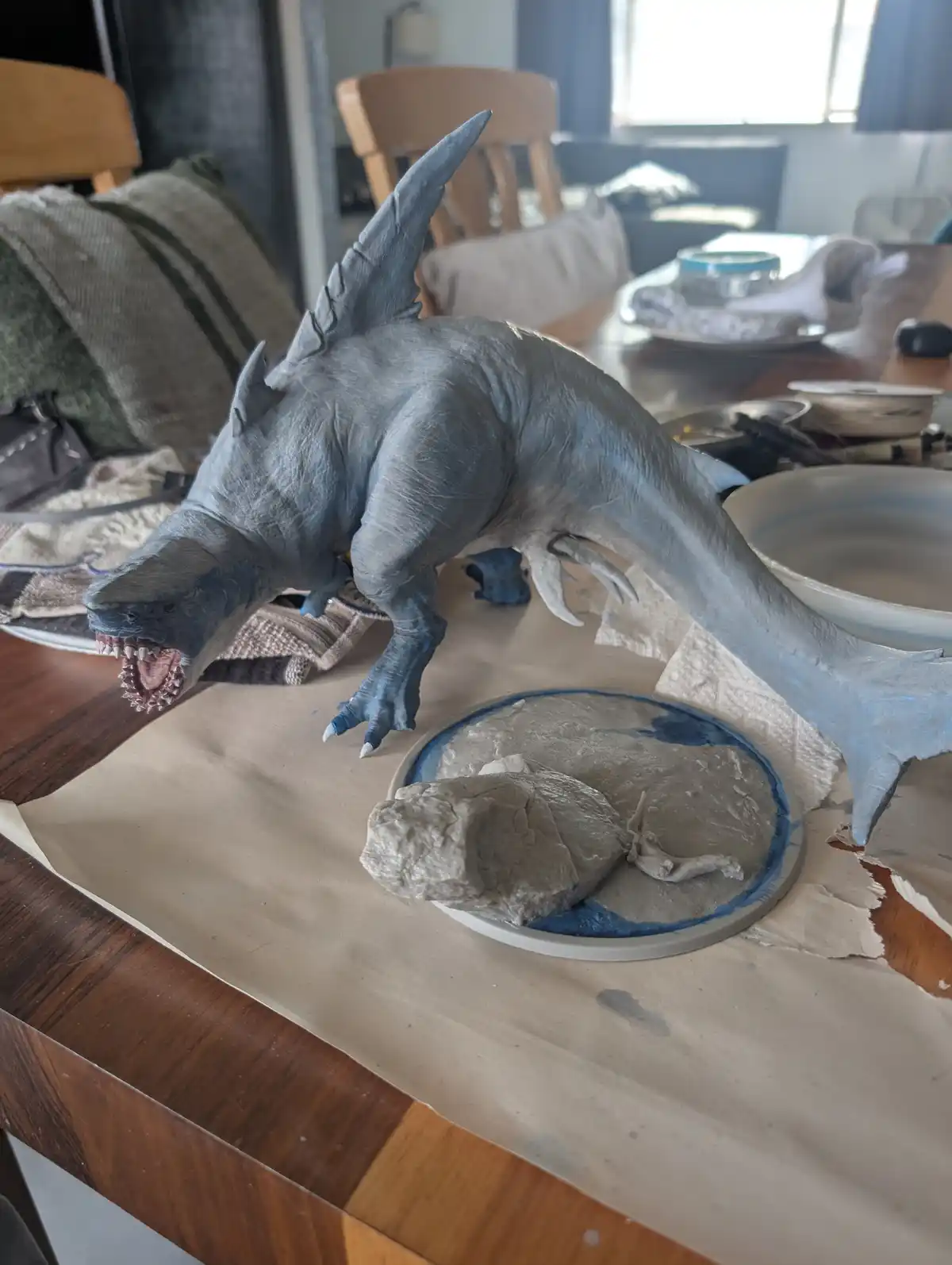Almost Finished with My Sharkasaurus Rex Masterpiece!