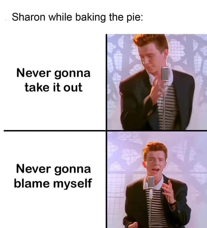A two-panel meme featuring a man singing into a vintage microphone. The top panel shows him looking down with a serious…