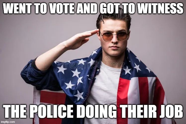 I proudly cast my vote today and didn't need to do anything else.