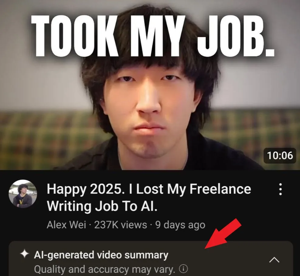 A screenshot of a YouTube video thumbnail showing a man with a serious, accusatory expression. The video title reads 'Happy…