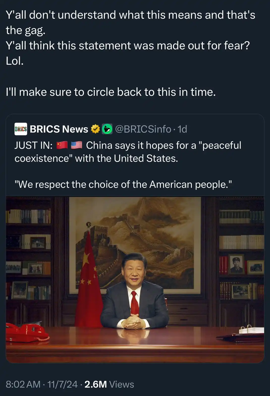 MAGATs Misunderstand: Is This Really China Submitting?