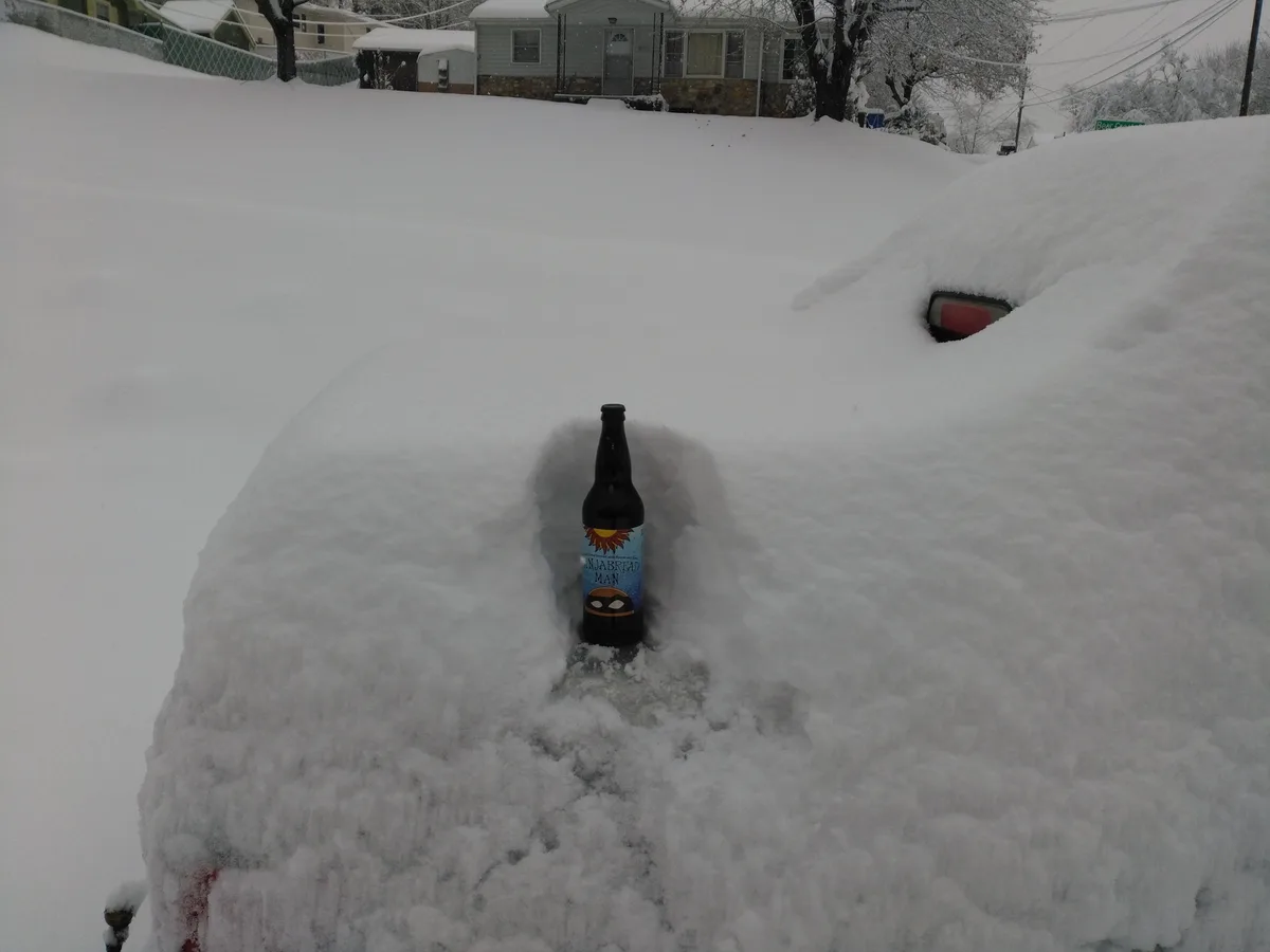 We Just Got 12 Ounces of Snow!