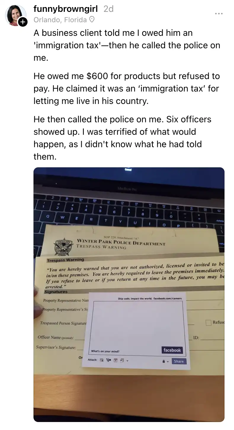 Racist Demands Payment from POC for Living in His Country