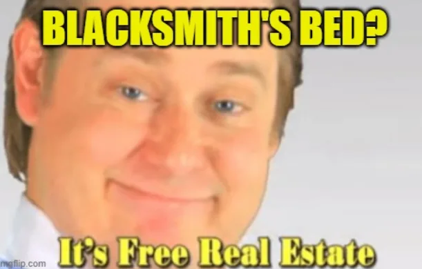A close-up image of a man with a smug, self-satisfied smile, wearing a white collared shirt. Yellow text with a black…