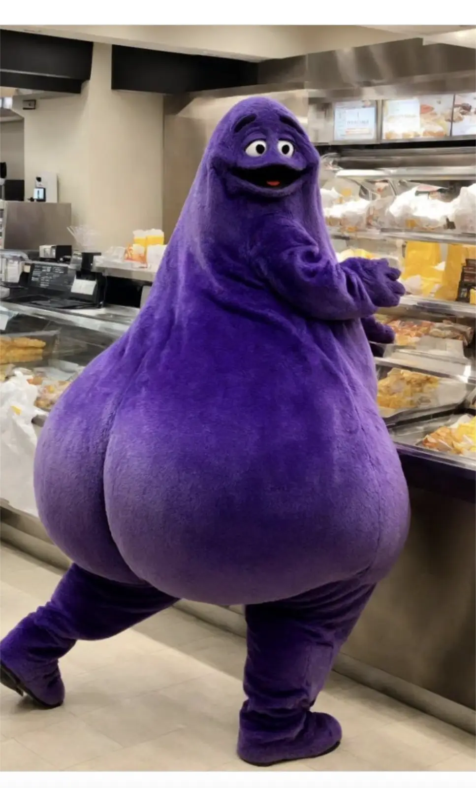 That booty gives me Grimace vibes.