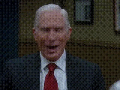 A grid of six panels shows Mike Pence in a suit and red tie, smiling and looking to the side. The top row has text overlays…