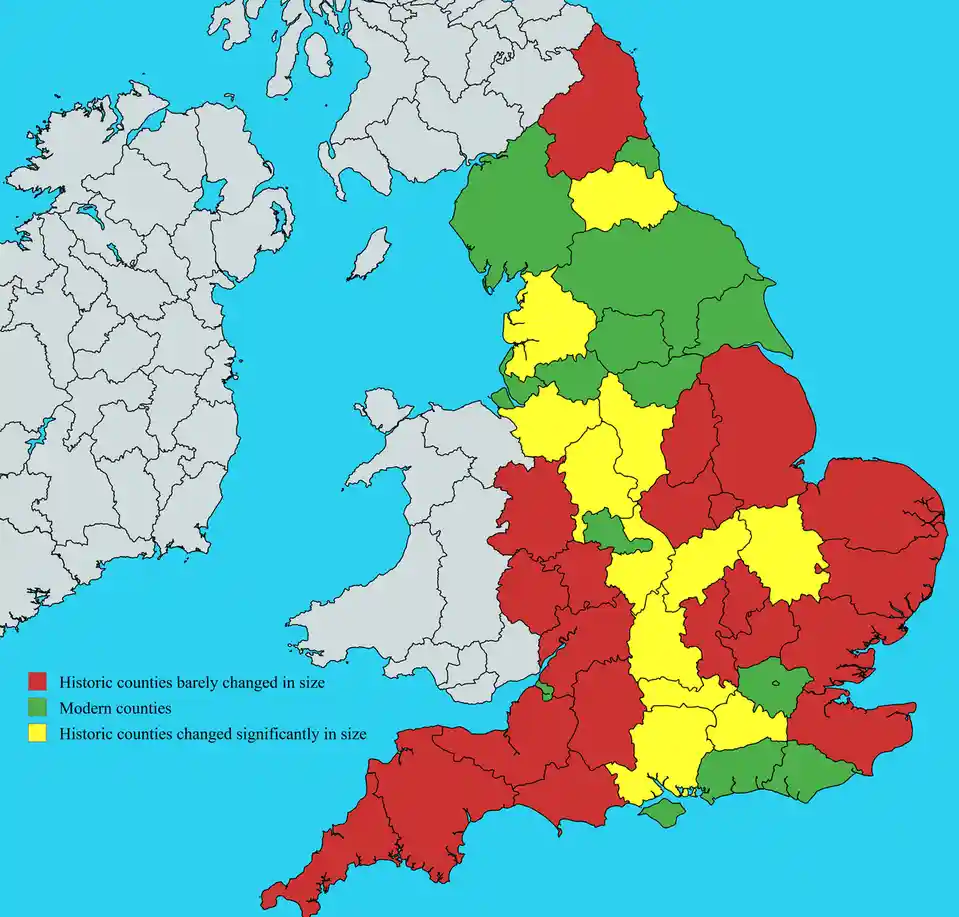 A Comparison of Modern and Historic English Counties