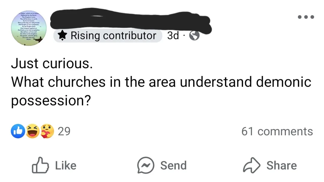 Spotted in My Local Facebook Feed