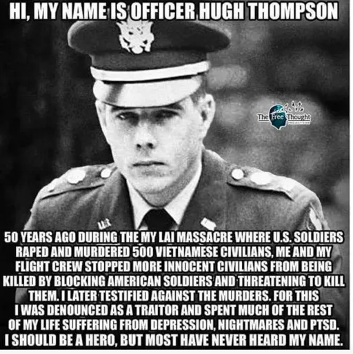 A black-and-white photo of a serious-looking U.S. Army officer in uniform, with overlaid text describing his role in…