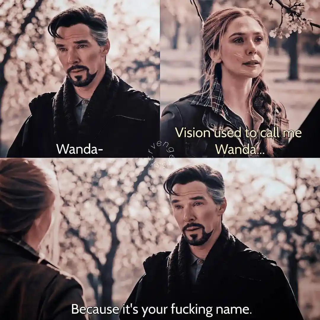 A three-panel meme featuring characters from the Marvel Cinematic Universe. The top-left panel shows a man (Benedict…
