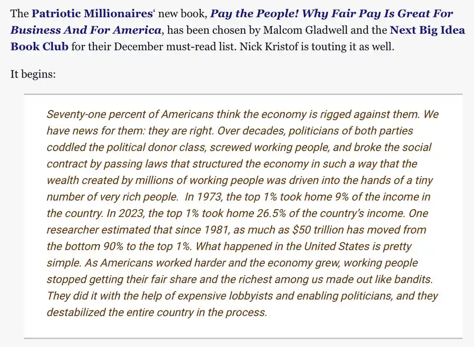 Pay the People: A Shocking 71% of Americans Feel the Economy is Rigged